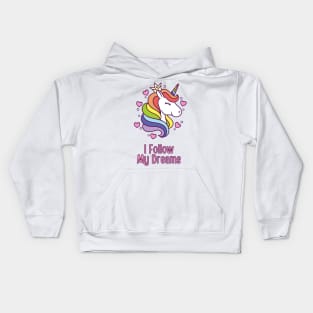 I Follow My Dreams Kids Hoodie